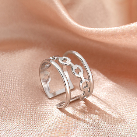 304 Stainless Steel Cuff Rings FS-WGFBCF4-24-1