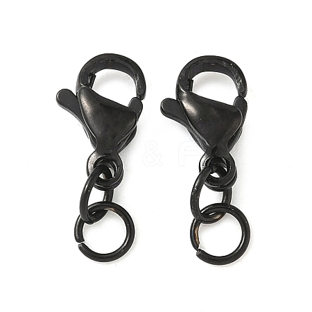 304 Stainless Steel Lobster Claw Clasps STAS-K313-01A-EB-1