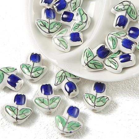 Handmade Porcelain Bright Glazed Beads PW-WGF0CC5-11-1