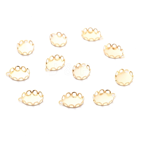 304 Stainless Steel Charms Cabochon Settings STAS-Y001-11G-1