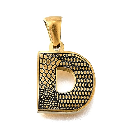 Golden 304 Stainless Steel Pendants STAS-K300-01G-D-1