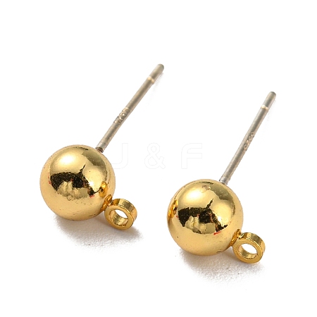 Brass Stud Earring Findings FIND-R144-13C-G18-1