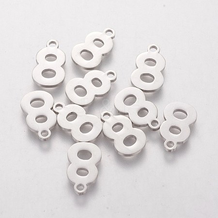 Tarnish Resistant 201 Stainless Steel Charms STAS-Q201-T408-8-1