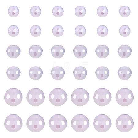 105Pcs 3 Styles Electroplate Opaque Solid Color Glass Beads Strands GLAA-TA0004-40A-1