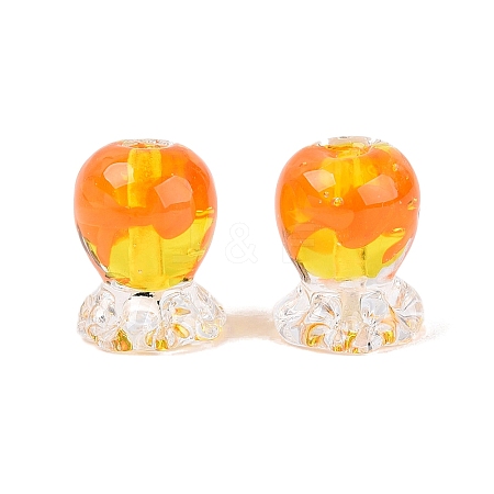 Inner Flower Handmade Lampwork Beads LAMP-Q039-13B-1