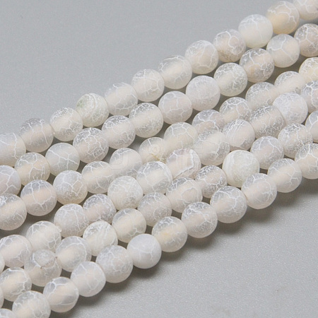 Natural Weathered Agate Bead Strands G-S237-4mm-08-1