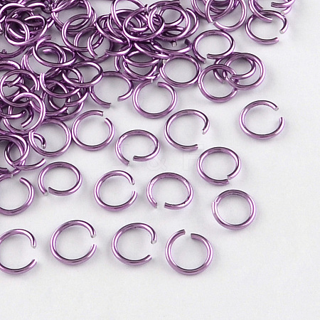 Aluminum Wire Open Jump Rings ALUM-R005-1.0x8-22-1
