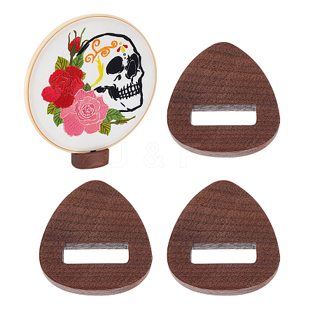 Triangle Wood Embroidery Hoop Easels TOOL-WH0127-50B-1