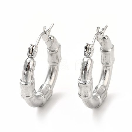 304 Stainless Steel Chunky Hoop Earrings for Women EJEW-F283-06P-1