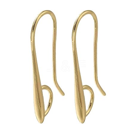 Brass Earring Hooks KK-H502-11G-1