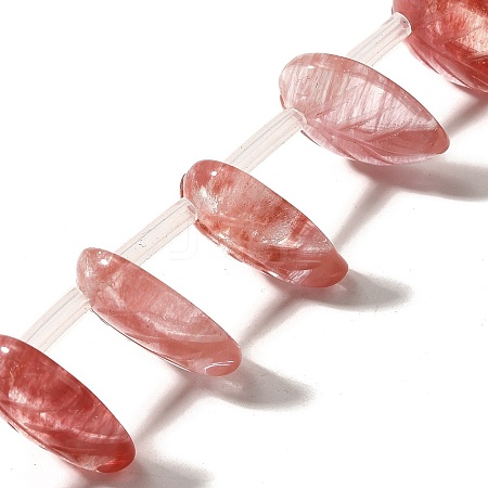 Cherry Quartz Glass Beads Strands G-P561-A07-01-1