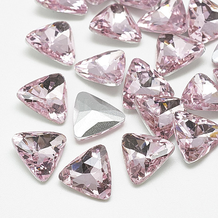 Pointed Back Glass Rhinestone Cabochons RGLA-T087-12mm-10-1