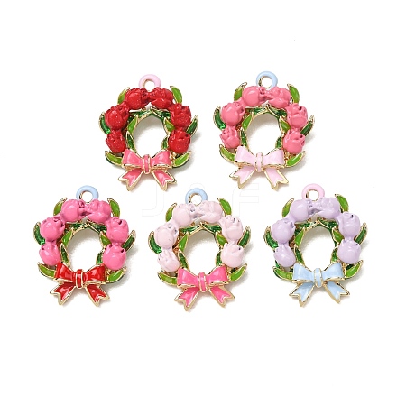 Alloy Enamel Pendants AL-CBA90C6-05-1