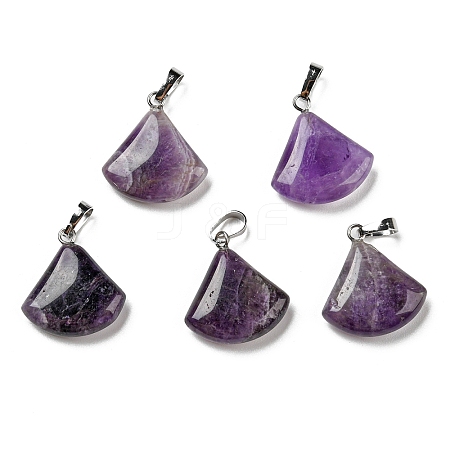 Natural Amethyst Pendants G-C066-07A-1