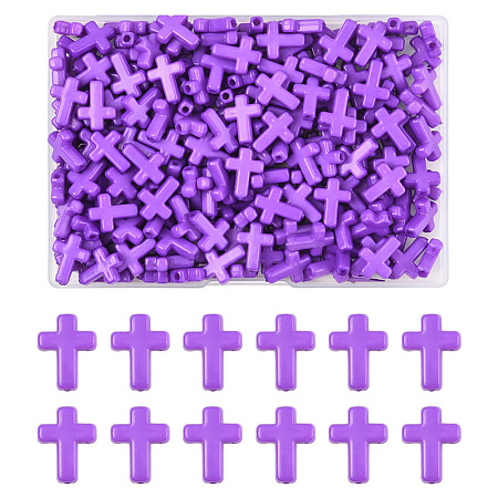 200Pcs Opaque Acrylic Beads SACR-FS0001-39D-1