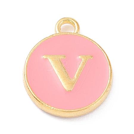 Golden Plated Alloy Enamel Charms ENAM-Q437-14V-1