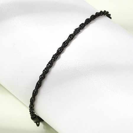 304 Stainless Steel Rope Chain Bracelets for Women BJEW-P395-01EB-1