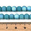 Frosted Opaque Glass Beads Strands GLAA-T032-P6mm-MBB13A-4