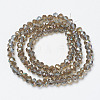 Electroplate Glass Beads Strands EGLA-A034-T6mm-J16-5