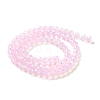 Baking Painted Transparent Glass Beads Strands DGLA-A034-J6MM-D09-2