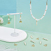 12Pcs 2 Styles Brass Enamel Pendants KK-AR0004-70-4