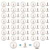 200 Sets ABS Plastic Imitation Pearl Rivet Studs KY-GO0001-06C-1