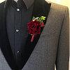 1Pc Silk Brooch AJEW-DJ0001-02-6
