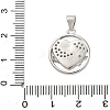 Brass Micro Pave Clear Cubic Zirconia Pendants KK-A273-26P-3