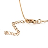 Letter Brass Initial Pendants Necklaces NJEW-JN02584-01-4
