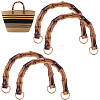 4Pcs Resin Imitation Bamboo Bag Handles DIY-BBC0002-91B-1