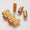 Brass Locking Tube Magnetic Clasps KK-Q089-G-1