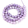 Anti-Tarnish Electroplate Glass Beads Strands EGLA-T021-10mm-15-08-2