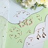 100Pcs 316 Surgical Stainless Steel Earring Hooks STAS-SC0006-43-5