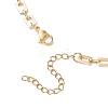 Brass Rectangle Link Chains Necklaces for Women NJEW-JN05145-01-5