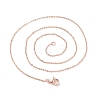 Brass Chain Necklaces MAK-L009-03RG-2