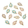16Pcs Alloy Rhinestone Connector Charms ALRI-TA0001-39-2