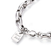 Brass Chain Bracelets BJEW-N032-05P-3