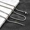 Tarnish Resistant 304 Stainless Steel Box Chain Necklaces NJEW-P244-01P-4