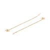 Long Chain with Star Dangle Stud Earrings EJEW-A067-12G-3