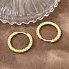 Brass Huggie Hoop Earrings KK-CBA8324-18A-G-2