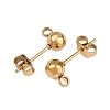 304 Stainless Steel Stud Earring Findings STAS-A119-06G-2