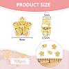 100Pcs Long-Lasting Plated PALLOY-BC0001-15-2