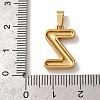 304 Stainless Steel Micro Pave Clear Cubic Zirconia Pendants CU-CBA703A-05G-Z-3