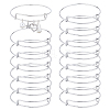 15Pcs Stainless Steel Adjustable Bangle Making BJEW-UN0001-64MS-1