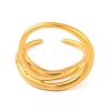 Ion Plating(IP) 304 Stainless Steel Ring Cuff Finger Rings for Women RJEW-S414-53B-G-2