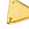 Triangle Acrylic Mirror Sew on Rhinestones MACR-G065-02B-05-3