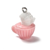 3D Opaque Resin Pendants RESI-G109-01B-2