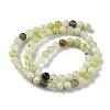 Natural New Jade Beads Strands G-F591-16-6MM-3