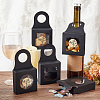 48Pcs 4 Styles Square Kraft Paper Festival Gift Storage Boxes with PVC Window and Hole Handle CON-PH0003-05A-5