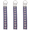 Iron with Polyester Inwrought Keychain KEYC-WH20054-011B-6